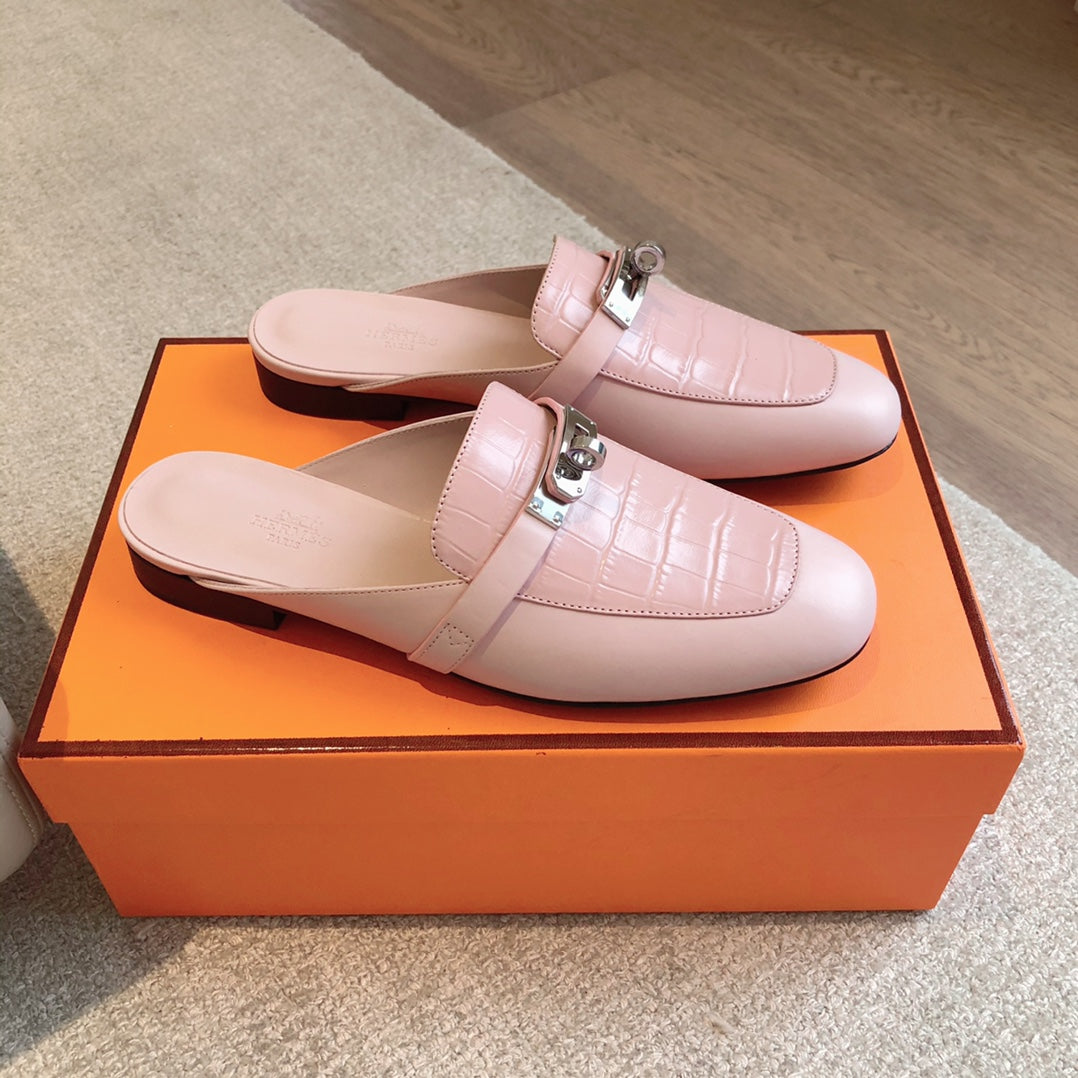 HM OZ Mule Pink Cowhide 756844