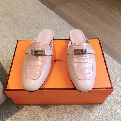 HM OZ Mule Pink Cowhide 756844