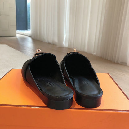 HM OZ Mule Black Suede 756852