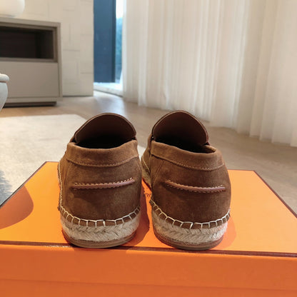 HM Trip Espadrille Dark Brown Suede