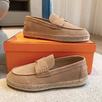 HM Trip Espadrille Beige Tan Suede