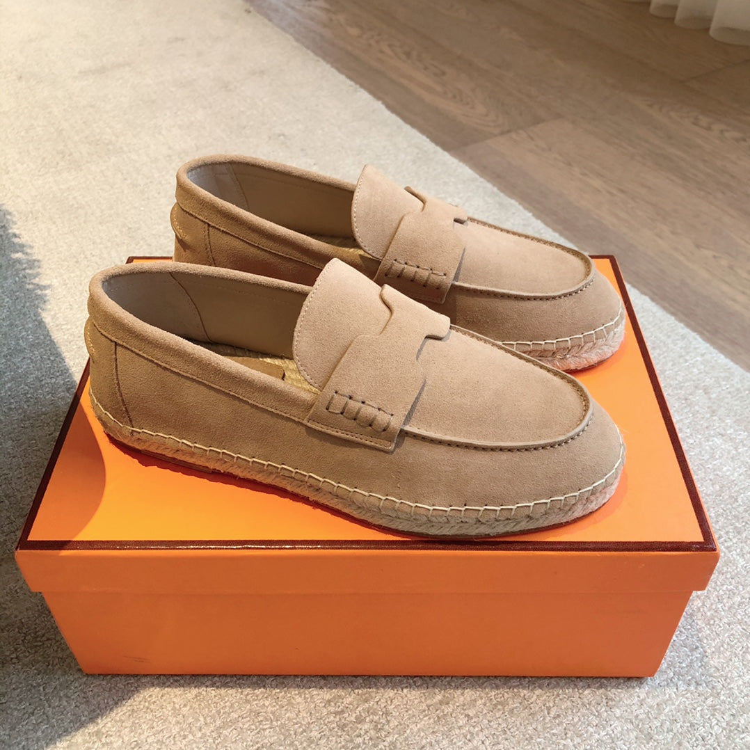 HM Trip Espadrille Beige Tan Suede