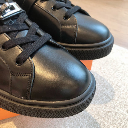 HM Day Sneaker Glossy Black Lambskin 970894