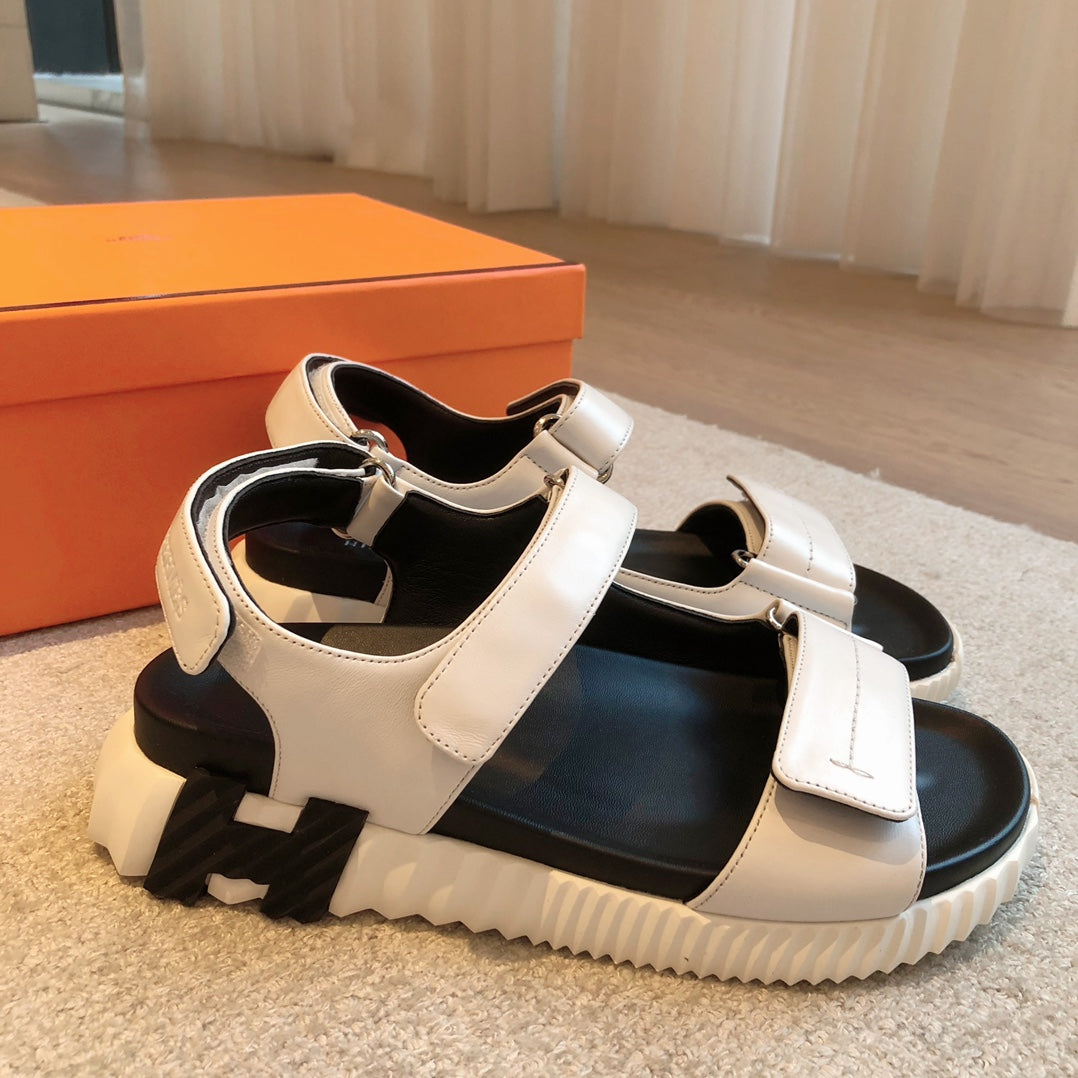 HM Junior Sandal White Mix Black Lambskin 970903