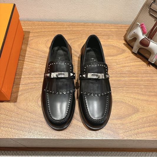HM Destin Loafers Black Cowhide 526184