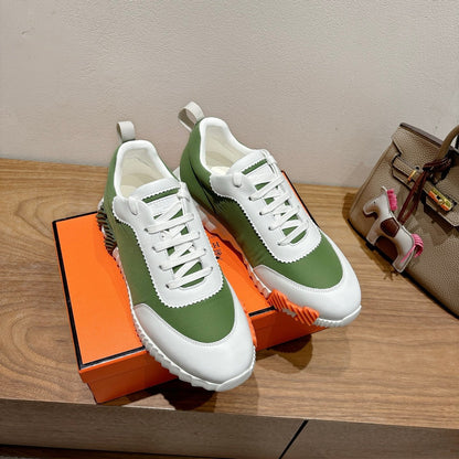 HM 25 Bouncing Sneaker Green Lamskin 318383