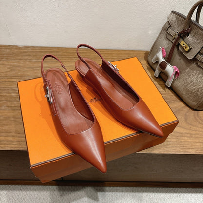 HM Lover Pump 40mm Brown Calfskin 429020
