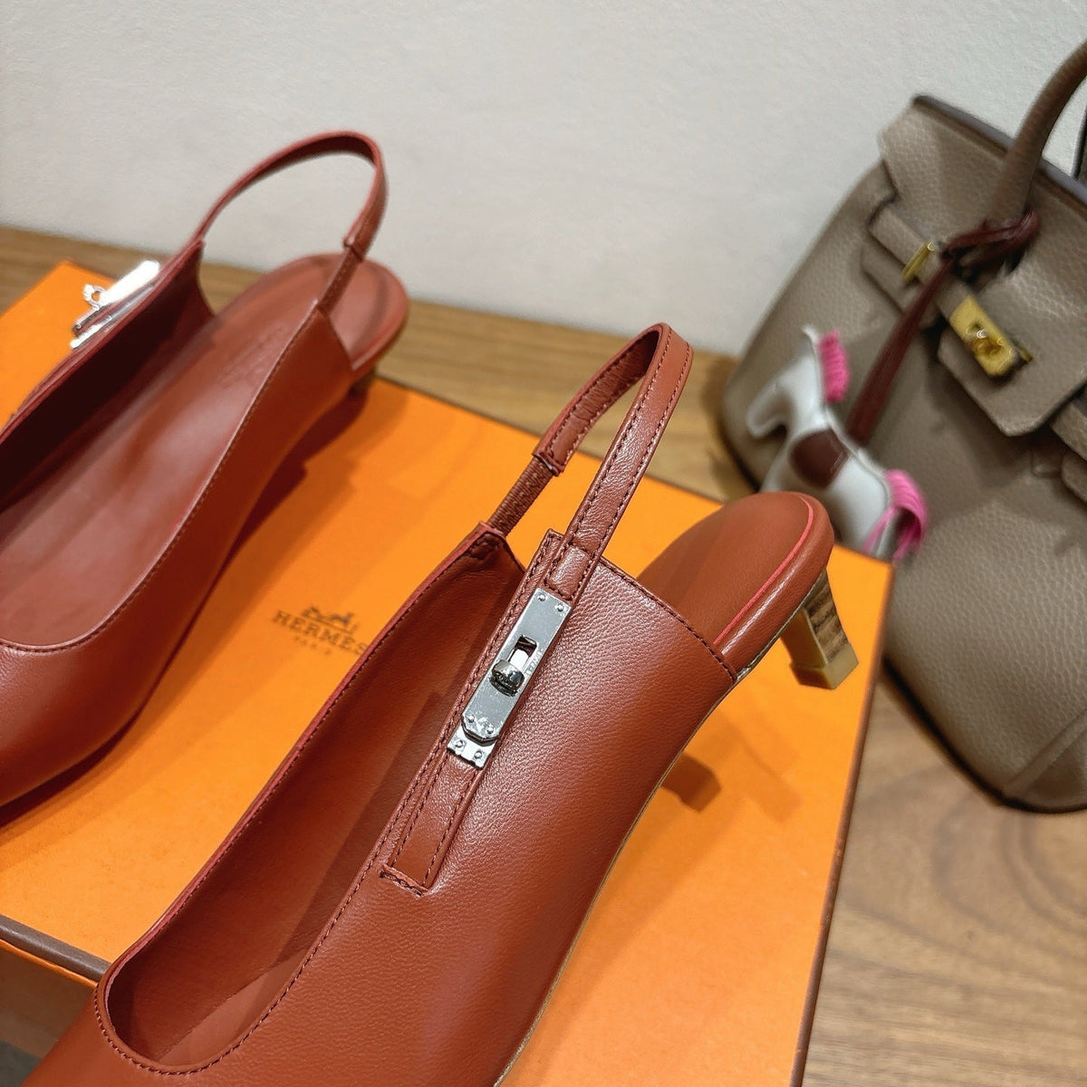 HM Lover Pump 40mm Brown Calfskin 429020