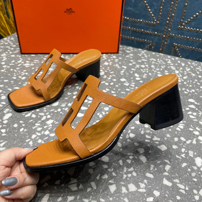 HM Lzzy 50 Sandal Brown Orange Cowhide 962958