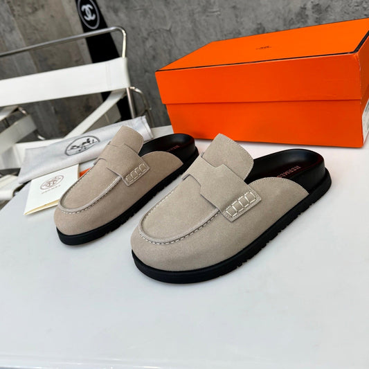 HM 26H Go Mule Taupe Suede 799301