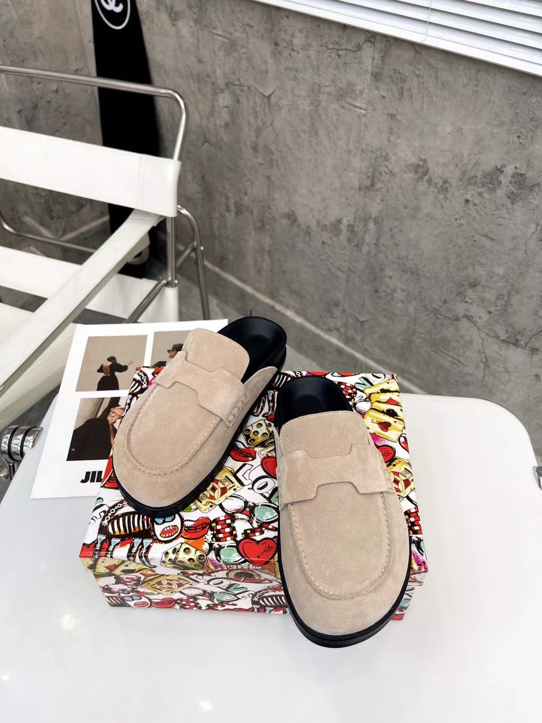 HM 26H Go Mule Light Pink Suede 799300