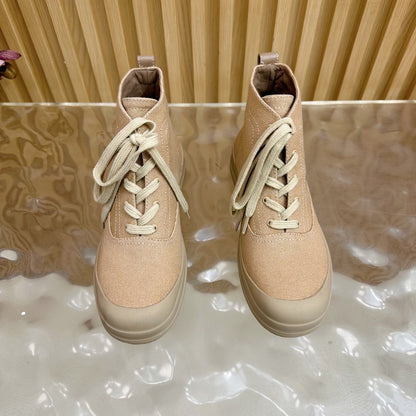 HM Kooler Ankle Boot Light Camel Canvas 498192