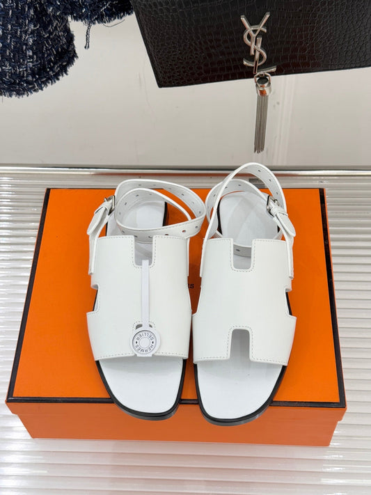 HM Maya Sandal  White Leather 642792