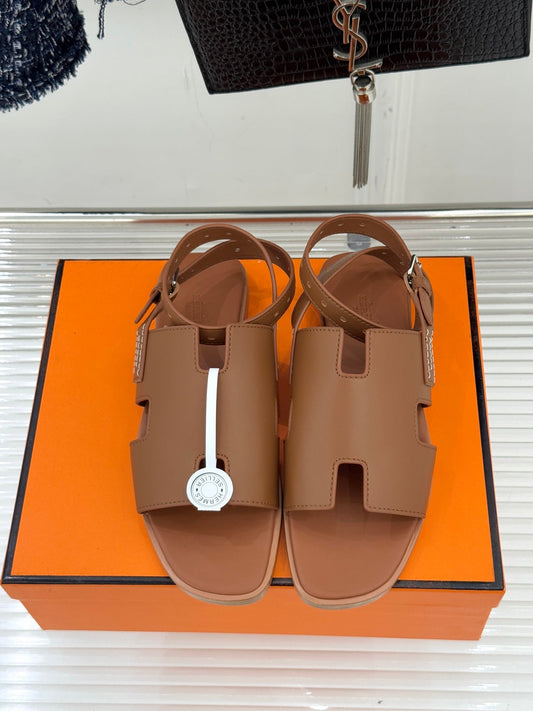 HM Maya Sandal Brown Leather 642793