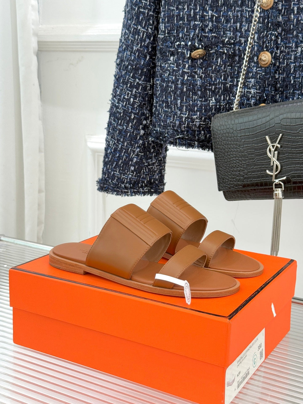 HM 26WF Monica Sandal Brown Sheepskin 642855