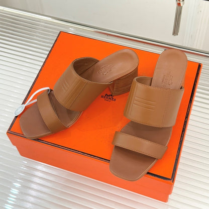 HM 26WF Monica 60 Sandal Brown Sheepskin 642859