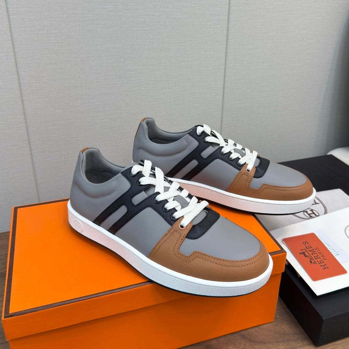 HM Join Sneaker Slate Grey Calfskin 213517