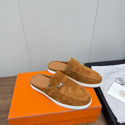 HM 25s Like Mule Brown Suede Rubber 465664