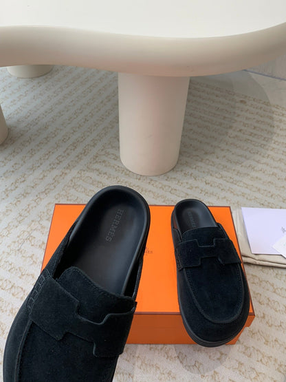 G0 MULE BLACK SUEDE