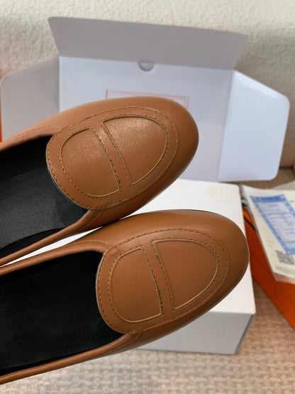 HM Julia Loafer In Brown Lambskin 997931