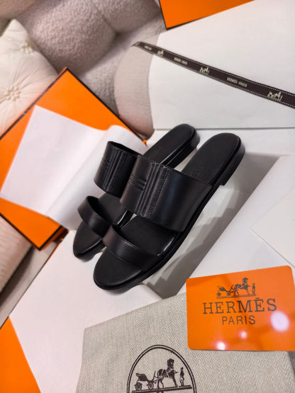 HM Mona Sandals Black Leather 799037