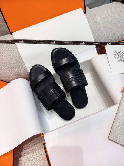 HM Mona Sandals Black Leather 799037