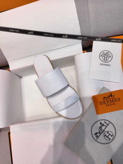 HM Mona Sandals White Leather 799038