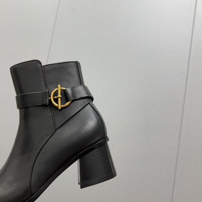 HM Jill 60 Ankle Boot Black Cowhide 968800