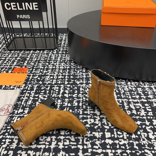 HM Botines Impérial 50mm Caramel Suede  952394