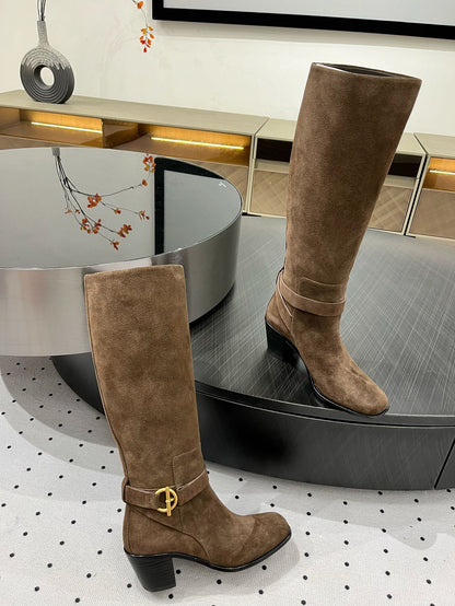 HM Justine 60 Boot Earth Brown Suede 954917