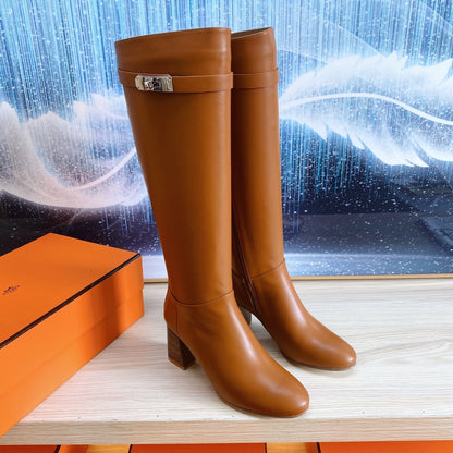 HM Jumping Boot 70MM In Brown Cowhide 987552