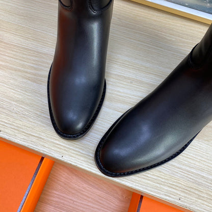 HM Jumping Boot In Black Calfskin 987476