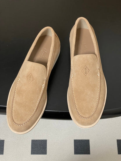 HM Low Loafers Light Khahi Suede 593664
