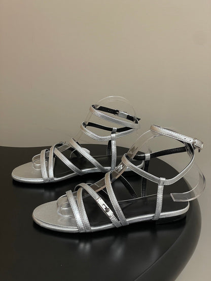 HM Lullaby Sandals Sliver Calfskin 593787