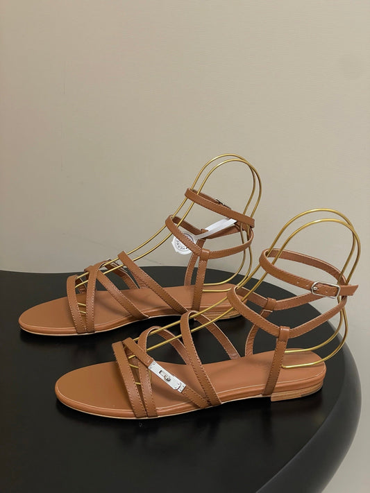 HM Lullaby Sandals Brown Calfskin 593788