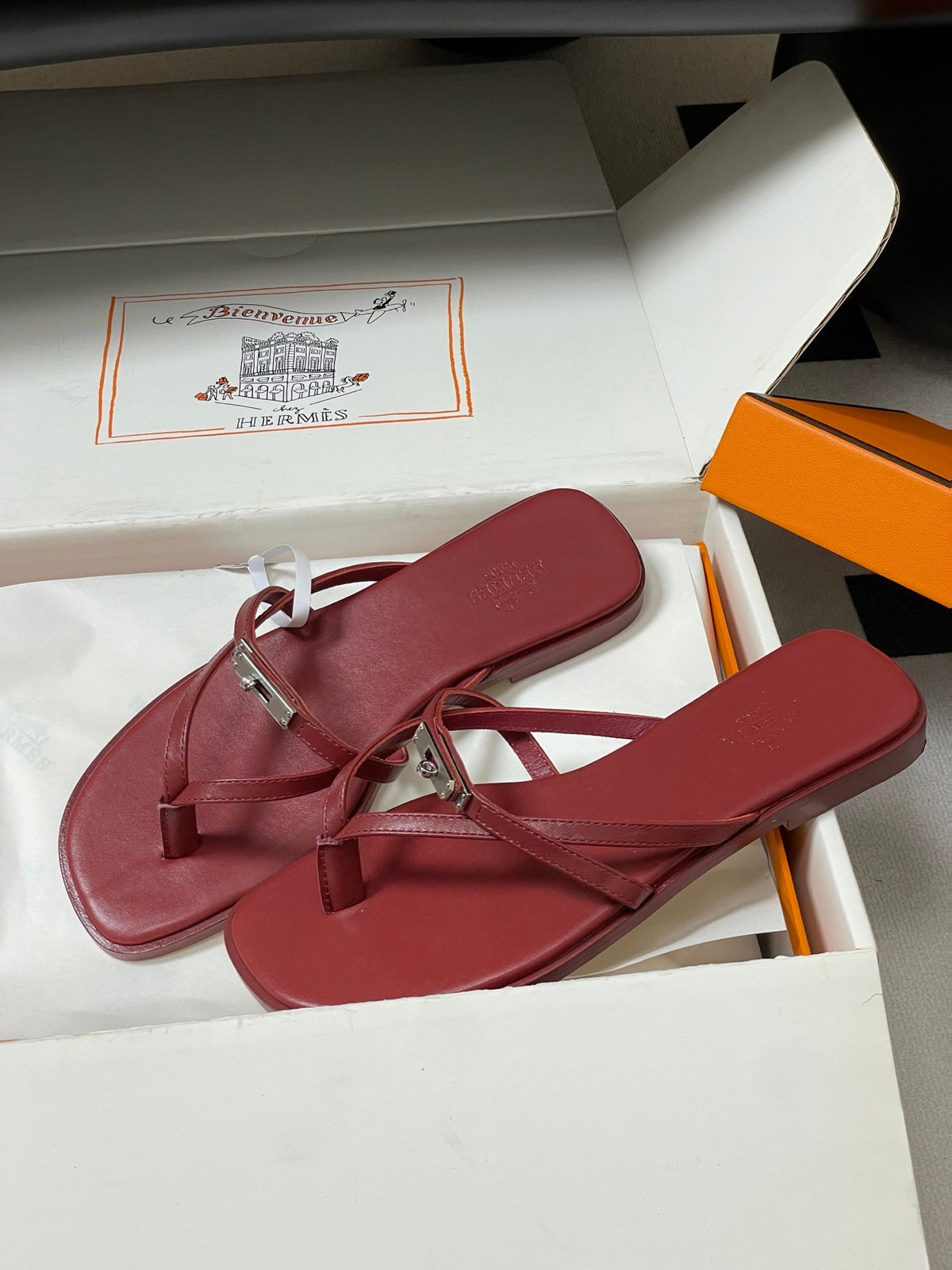 HM Miss Sandal Burgundy Calfskin 593791