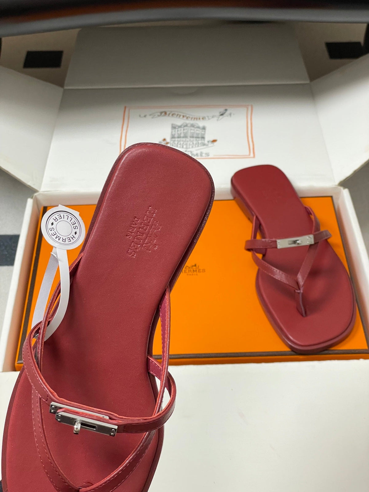 HM Miss Sandal Burgundy Calfskin 593791