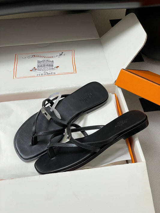 HM Miss Sandal Black Calfskin 593795