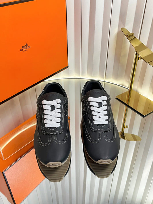 HM May Derby Shoes Black Calfskin 616146