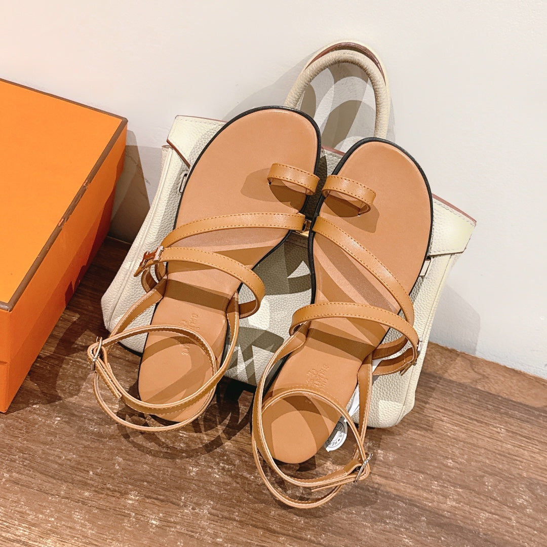 HM Harmonie Sandal Light Brown Swift Calfskin 256886