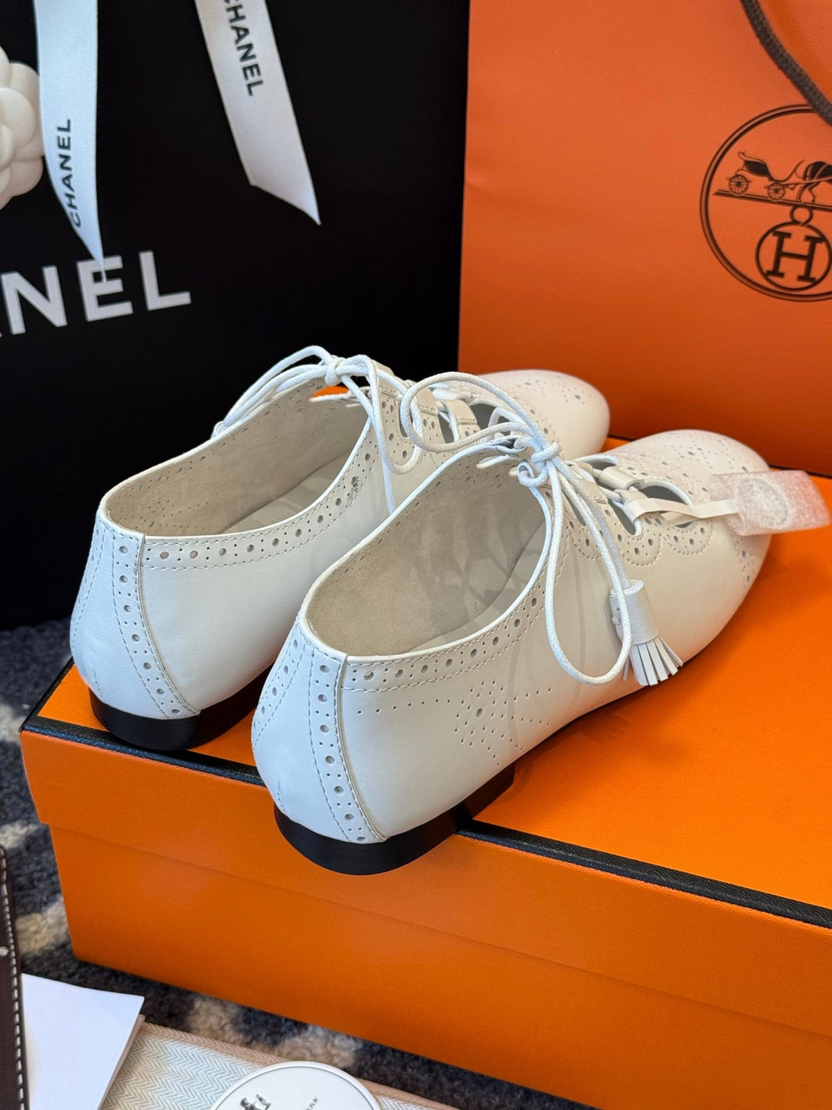 HM 25 Marry Jane White Lambskin 347840