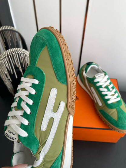 HM Jet Sneaker Green Suede 739992