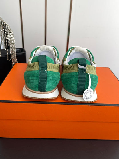 HM Jet Sneaker Green Suede 739992