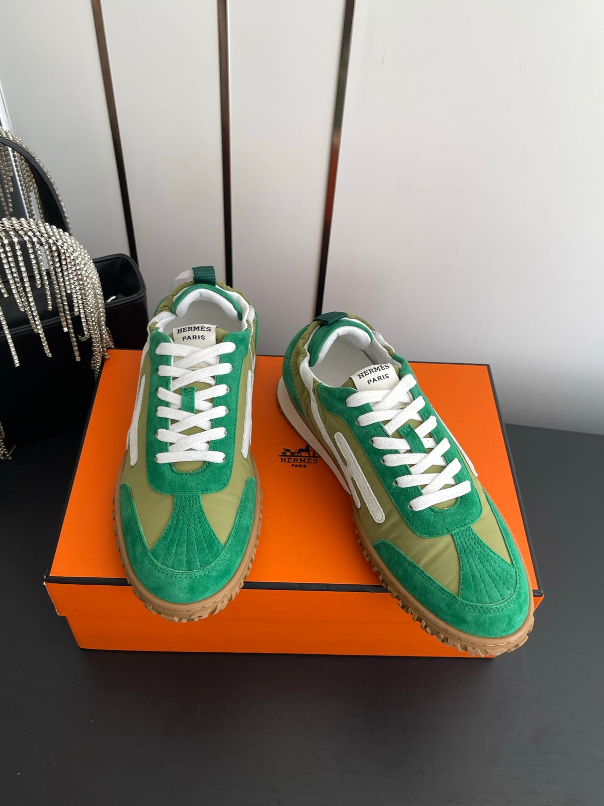 HM Jet Sneaker Green Suede 739992