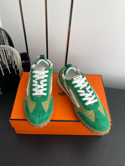 HM Jet Sneaker Green Suede 739992