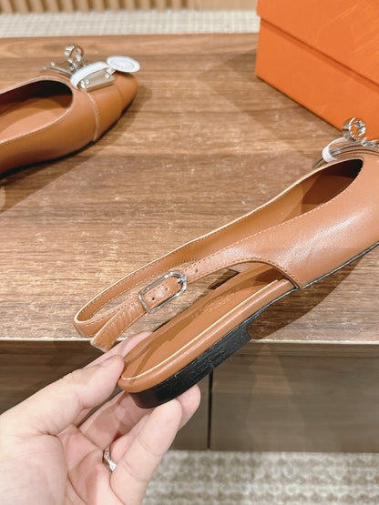 Innocente Slingback Gold Goatskin