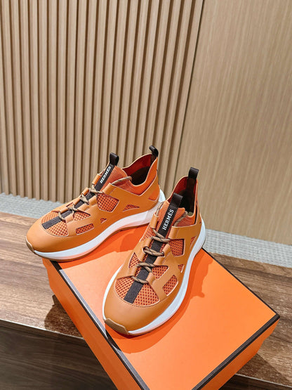 HM Katana Sneaker Oranger Calfskin 317596