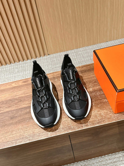 HM Katana Sneaker Black Calfskin 317599