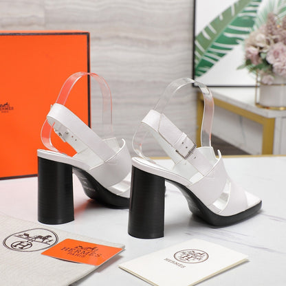 HM Eris 95 Sandal White Calfskin