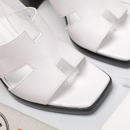 HM Eris 95 Sandal White Calfskin